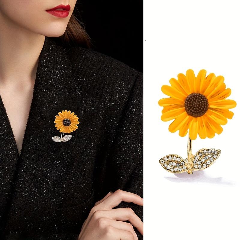 1PC Elegant Sunflower Brooch - Cute and minimalist style, sparkling zirconia accents
1PC Elegant Sunflower Brooch - Cute and minimalist style, sparkling zirconia accents