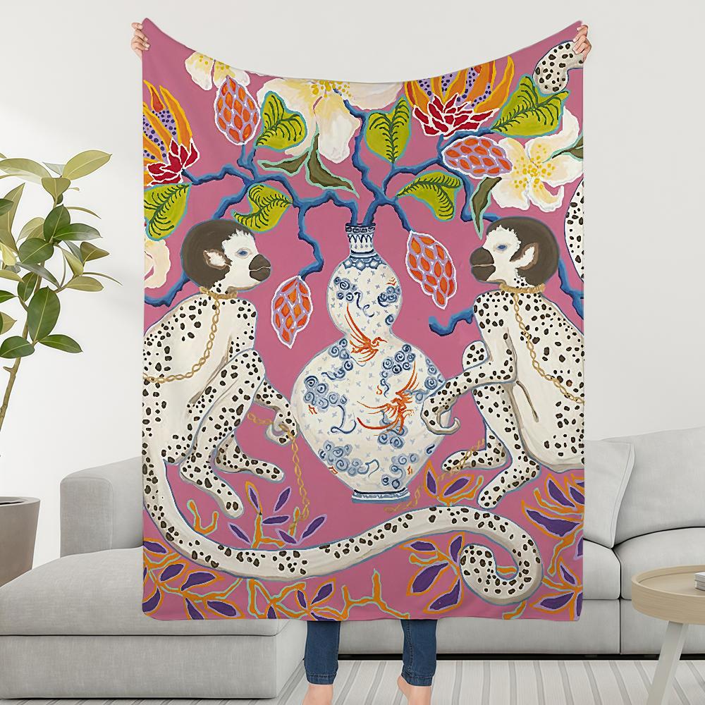 Blanket Throw Super Cosy Monkey Plush Living G-GemmelS-ES Room Sofa P-PaigeS-ES Couch Childish Birthday Gifts 30x40in
Blanket Throw Super Cosy Monkey Plush Living G-GemmelS-ES Room Sofa P-PaigeS-ES Couch Childish Birthday Gifts 30x40in