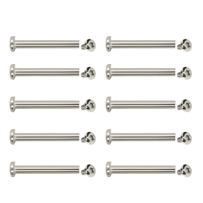 10 Pieces 30/35/40/45/50mm Screw Nails Rivets Stainless Steel Screws Inner Hexagon Screws for Luggage Wheel Repairing
10 Pieces 30/35/40/45/50mm Screw Nails Rivets Stainless Steel Screws Inner Hexagon Screws for Luggage Wheel Repairing