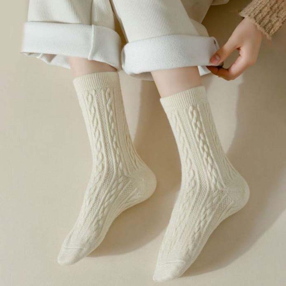 Уличные толстые носки Twists ретро колледж носки женские мягкие теплые носки труба студенческие 6Pairs 
Уличные толстые носки Twists ретро колледж носки женские мягкие теплые носки труба студенческие 6Pairs