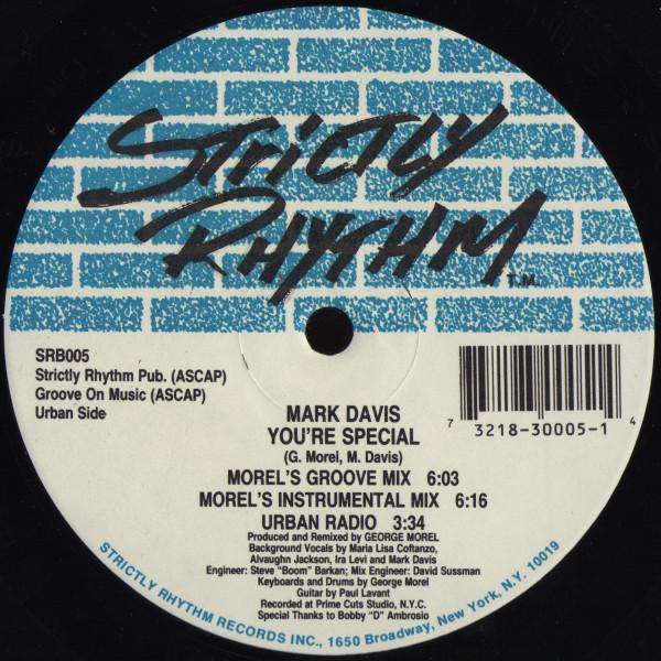 12inch Record MARK DAVIS - You re Special SRB005 STRICTLY RHYTHM 1992 US Dance & Electronica Used
12inch Record MARK DAVIS - You re Special SRB005 STRICTLY RHYTHM 1992 US Dance & Electronica Used