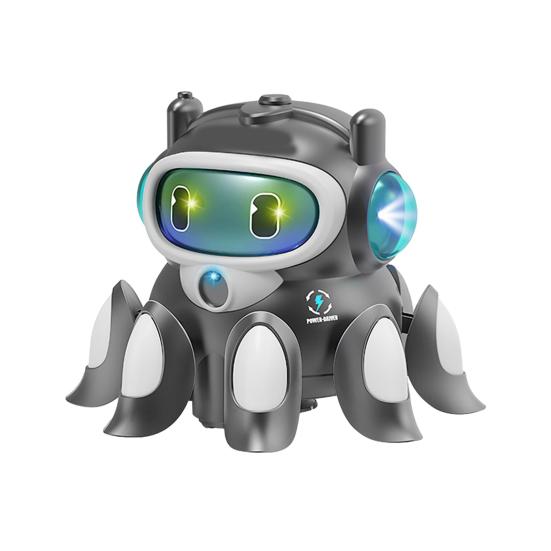 Детская электрическая механическая игрушка-осьминог со светом, музыкой, распылением, обходом препятствий, развивающий ходячий робот-осьминог, музыкальная игрушка-животное для малышей серый
Детская электрическая механическая игрушка-осьминог со светом, музыкой, распылением, обходом препятствий, развивающий ходячий робот-осьминог, музыкальная игрушка-животное для малышей серый