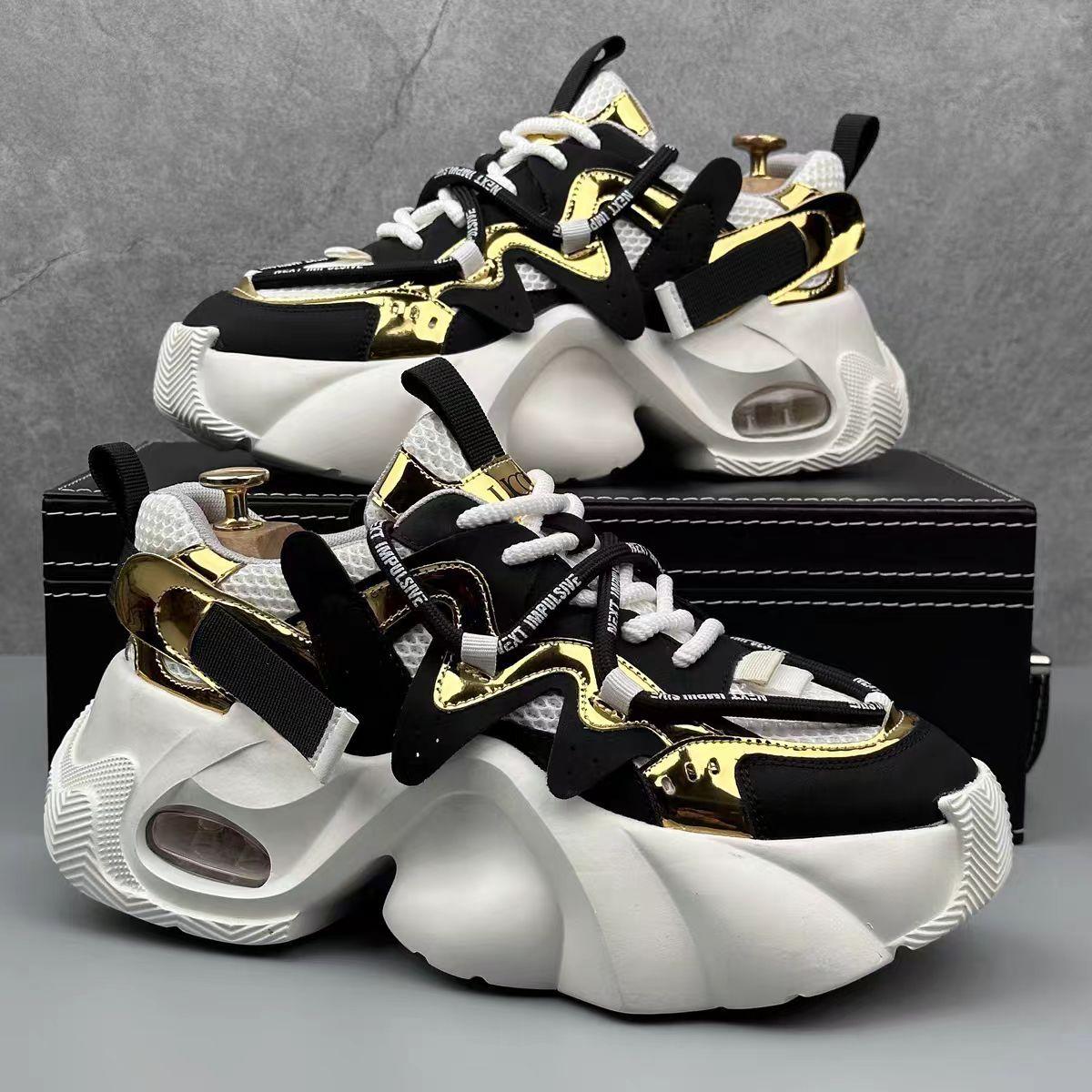 2025 new dad shoes color matching casual shoes spring breathable mesh muffin sole heightening men s shoes versatile trendy shoes 39
2025 new dad shoes color matching casual shoes spring breathable mesh muffin sole heightening men s shoes versatile trendy shoes 39