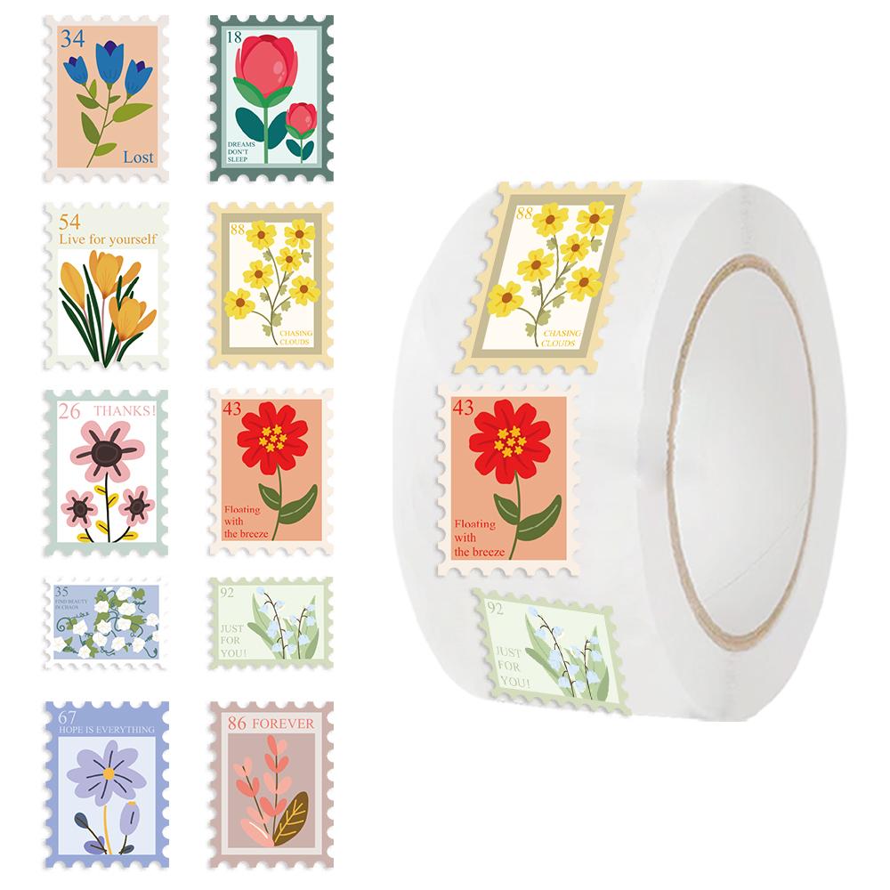 500PCS Flower Stamp Stickers Rolls 10 Styles Sticker Rolls Cartoon Flowers Aesthetic Botanical Deco Paper Decals for Scrapbook
500PCS Flower Stamp Stickers Rolls 10 Styles Sticker Rolls Cartoon Flowers Aesthetic Botanical Deco Paper Decals for Scrapbook