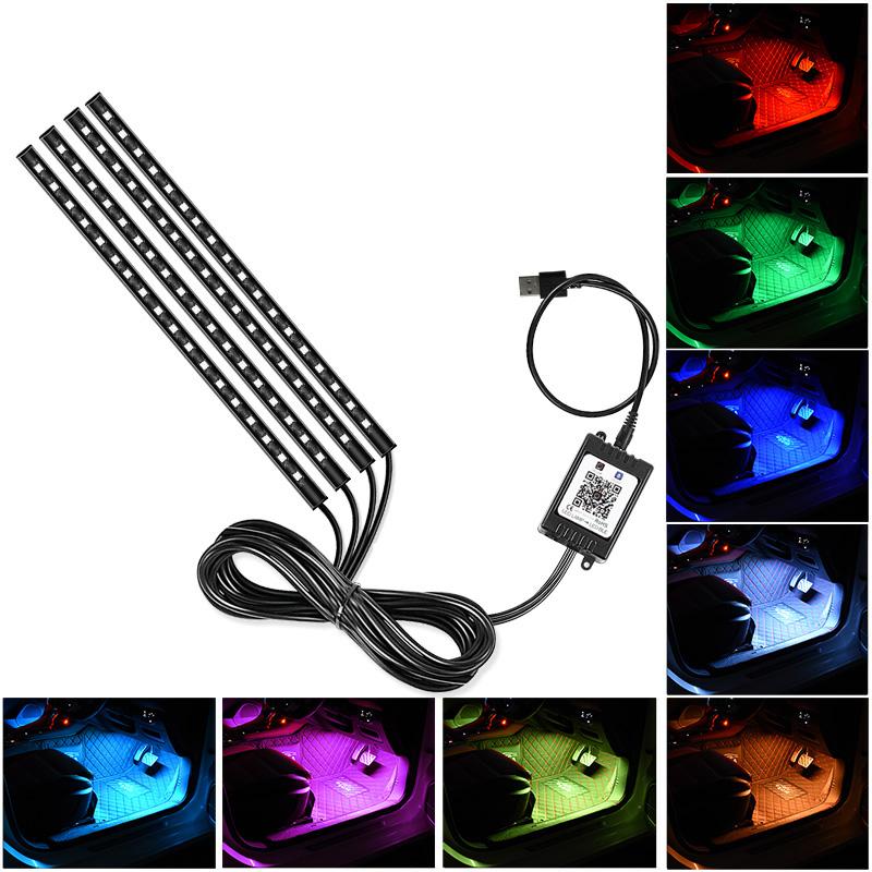 E9U72 RGB Car Ambient Light USB 5V Bluetooth-compatible APP Control 72LED Car Decoration Light Strip Type A
E9U72 RGB Car Ambient Light USB 5V Bluetooth-compatible APP Control 72LED Car Decoration Light Strip Type A