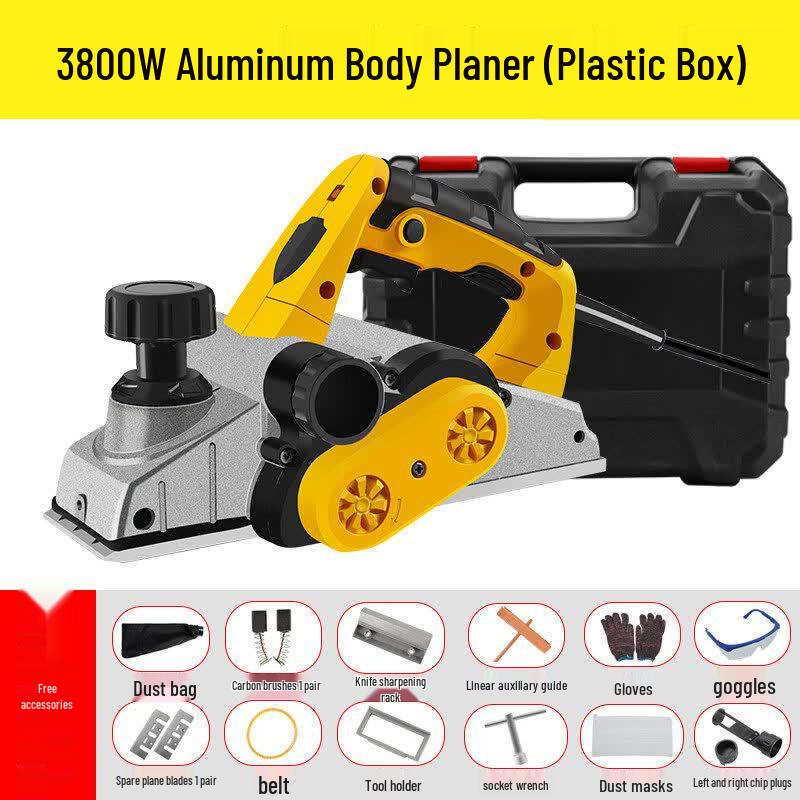 3800W Electric Planer with Dust Collection
3800W Electric Planer with Dust Collection