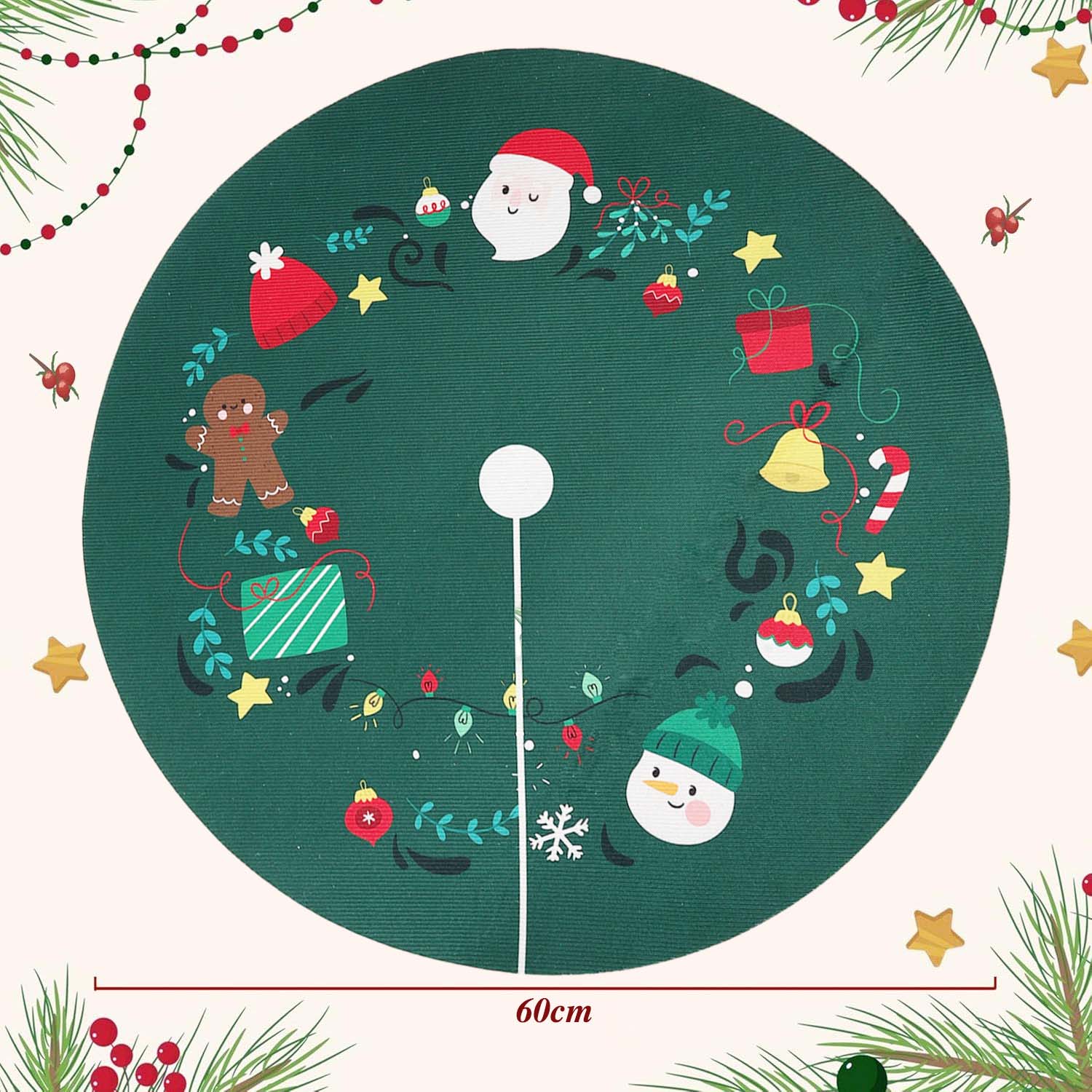 60cm Christmas Tree Skirt with Snowflake Santa Design Round Crystal Velvet Carpet Christmas Bedroom Atmosphere Decoration Rug 60cm
60cm Christmas Tree Skirt with Snowflake Santa Design Round Crystal Velvet Carpet Christmas Bedroom Atmosphere Decoration Rug 60cm