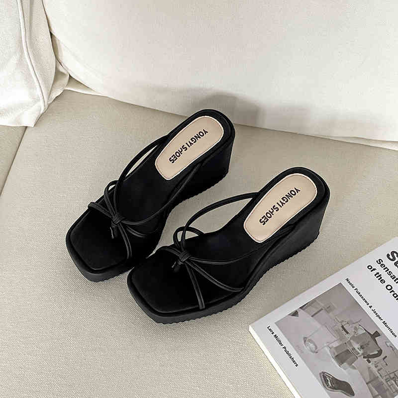 Summer Women Wedges Heel Clip Toe Slippers Concise Narrow Band Slide Ladies Outdoor Party Dress Sandalias 35 чёрный
Summer Women Wedges Heel Clip Toe Slippers Concise Narrow Band Slide Ladies Outdoor Party Dress Sandalias 35 чёрный
