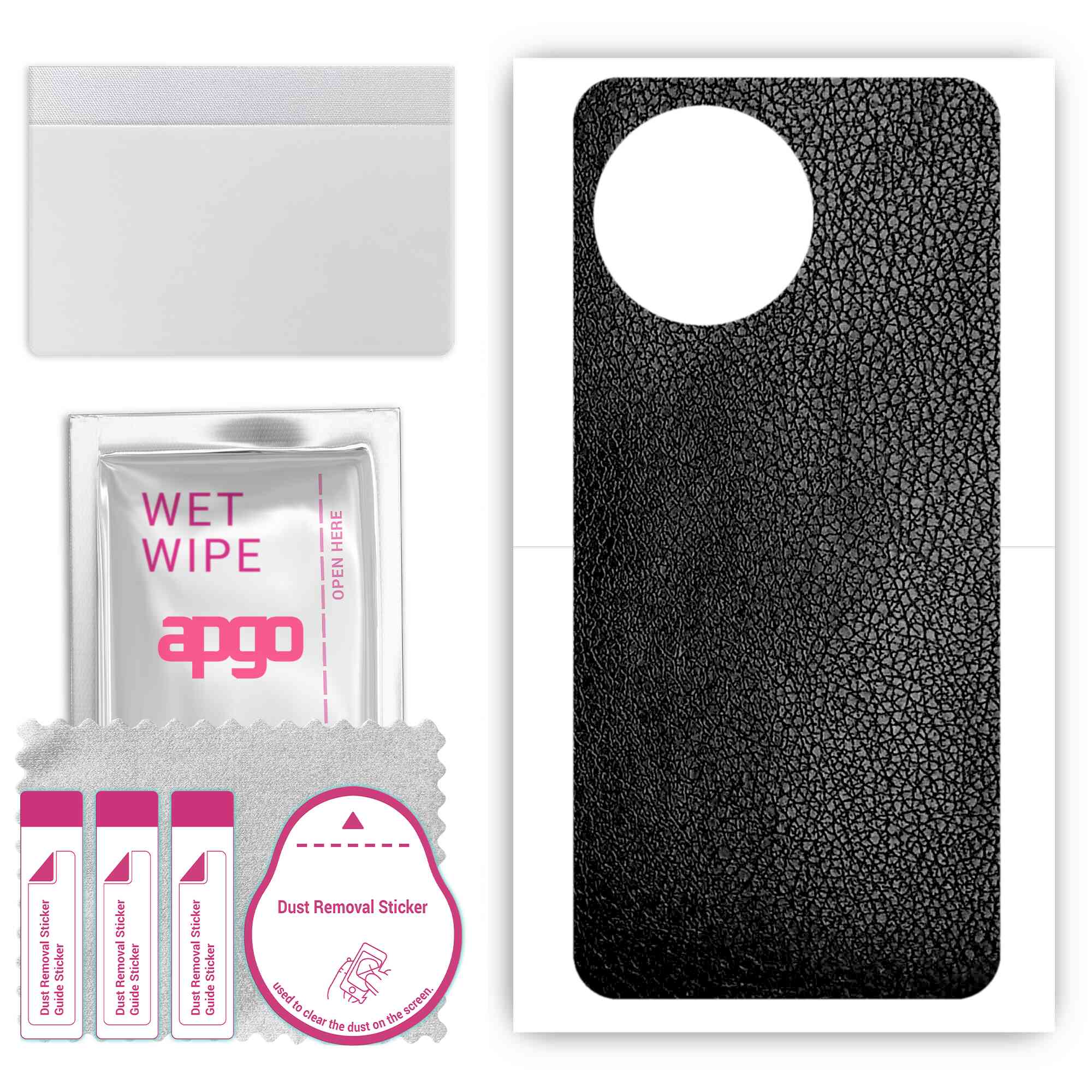 apgo Protective Skin Sticker for the back compatible with Realme 11x 5G, Wrap Film, Foil, Vinyl - Pattern Black Leather
apgo Protective Skin Sticker for the back compatible with Realme 11x 5G, Wrap Film, Foil, Vinyl - Pattern Black Leather