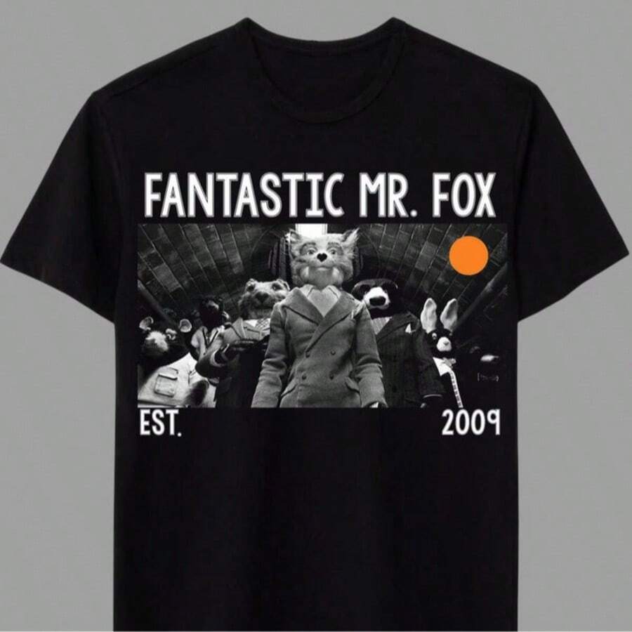 Movie-Themed Graphic Tee, Fun Fox Design Print 5XL різнокольоровий
Movie-Themed Graphic Tee, Fun Fox Design Print 5XL різнокольоровий