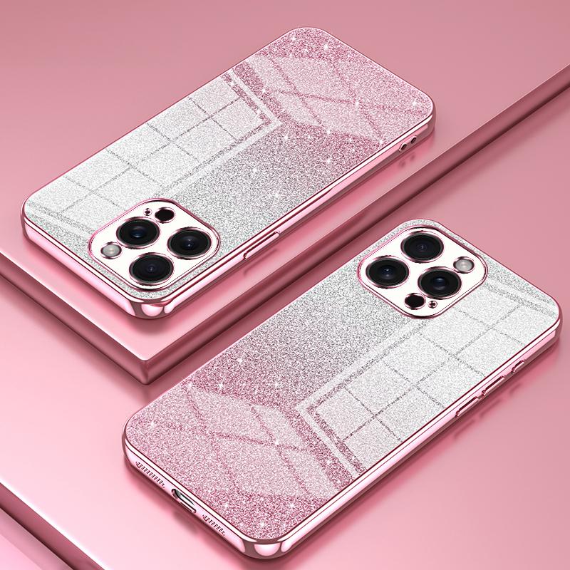 For iPhone 15 Pro Max Cell Phone Case Precise Cutout TPU Electroplating Glitter Cover Pink
For iPhone 15 Pro Max Cell Phone Case Precise Cutout TPU Electroplating Glitter Cover Pink