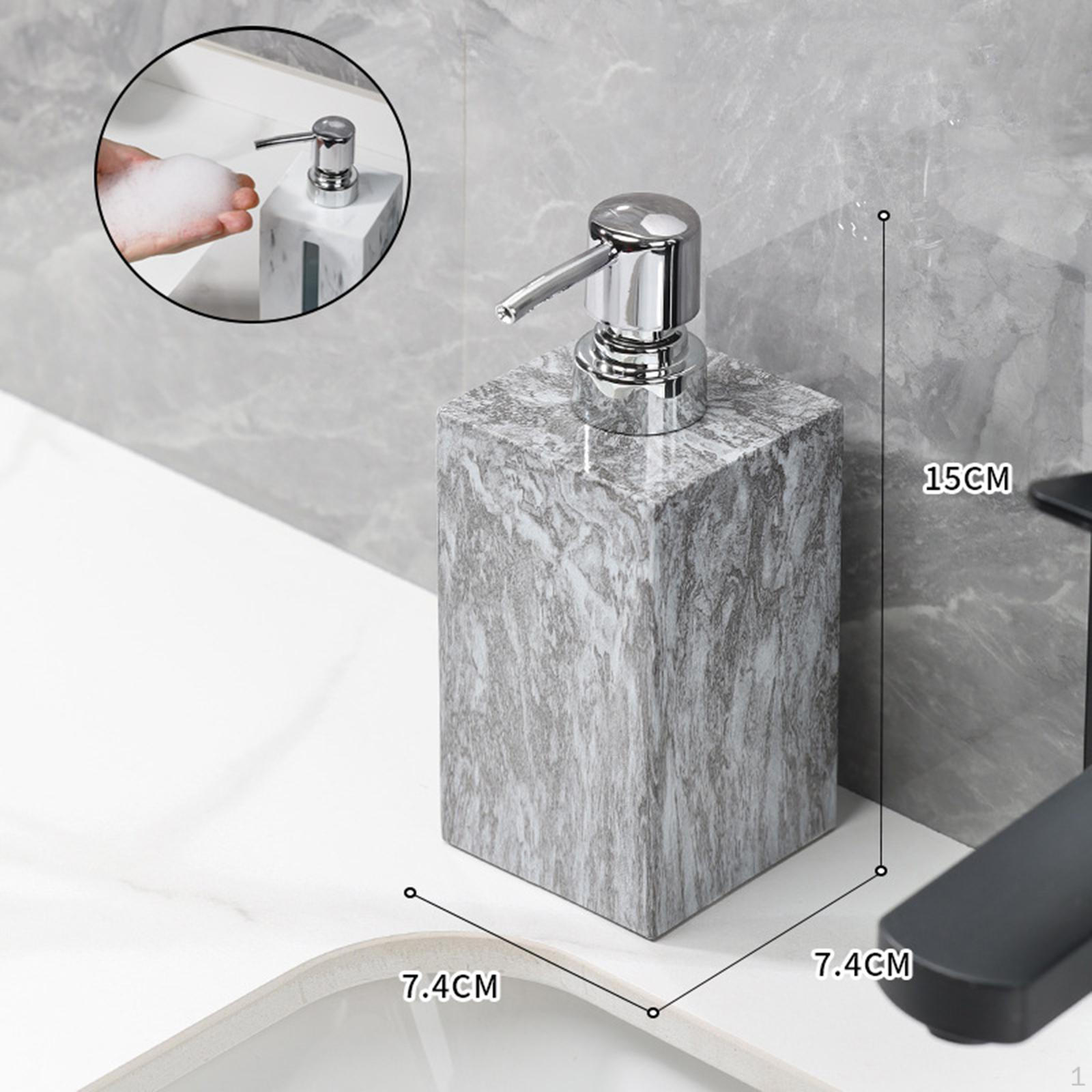 Элегантный мраморный дозатор мыла для стильных ванных комнат серый
Элегантный мраморный дозатор мыла для стильных ванных комнат серый