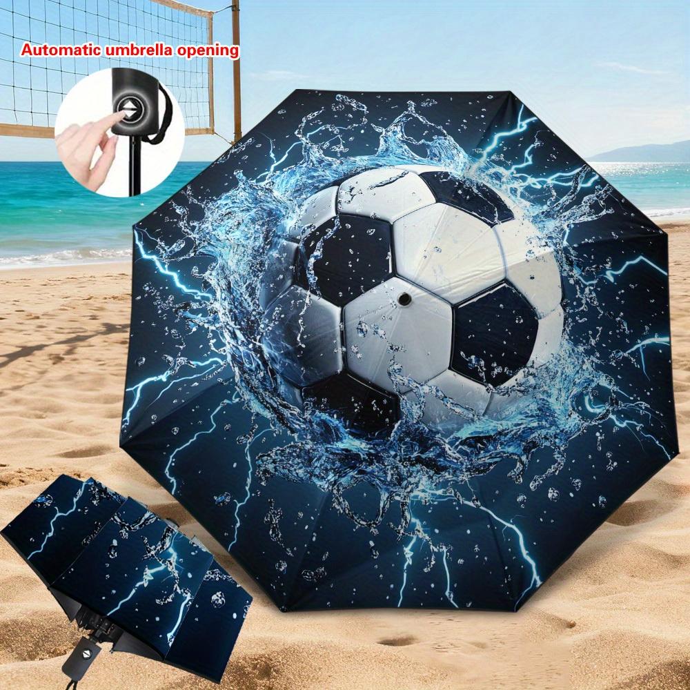 1pc Automatic Soccer Umbrella with Electric Opening/Manual Operation - Heavy-Duty Windproof &, Compact Folding Umbrella with 8 Iron&8K
1pc Automatic Soccer Umbrella with Electric Opening/Manual Operation - Heavy-Duty Windproof &, Compact Folding Umbrella with 8 Iron&8K
