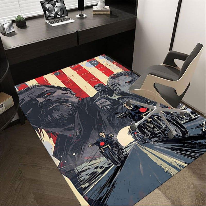 1pc Sons of Anarchy themed Office Carpet Chair Mats - durable polyester rug for home theater, office, dorm room decor - tA40 60cm by 90cm
1pc Sons of Anarchy themed Office Carpet Chair Mats - durable polyester rug for home theater, office, dorm room decor - tA40 60cm by 90cm