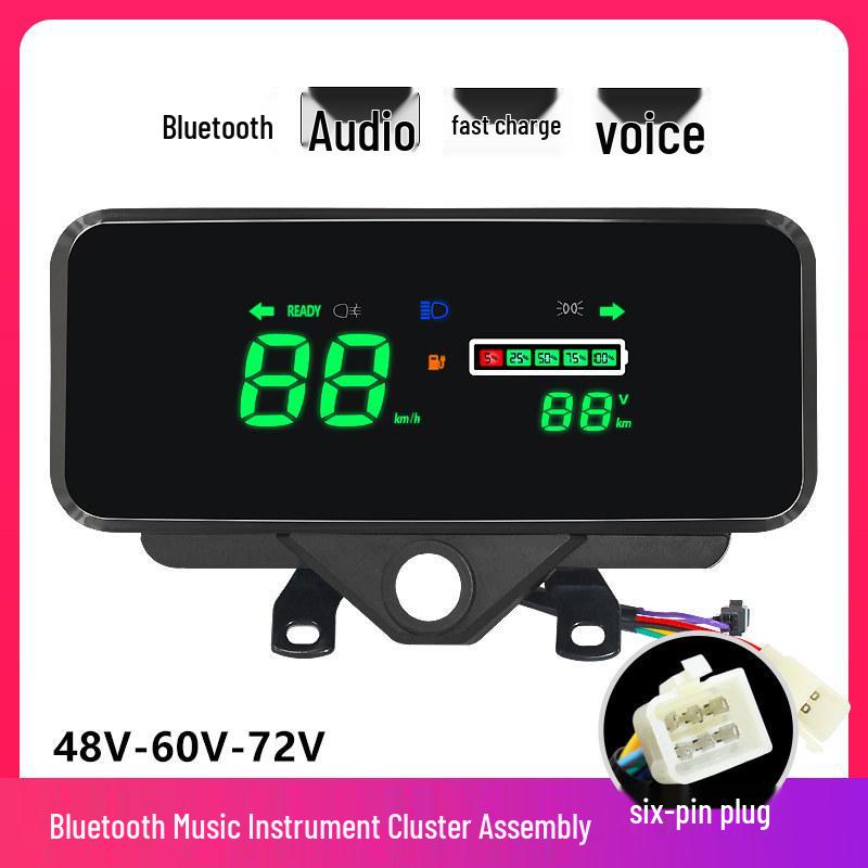 Збірка LCD-панелі Bluetooth для електричного трицикла (48В/60В/72В)
Збірка LCD-панелі Bluetooth для електричного трицикла (48В/60В/72В)