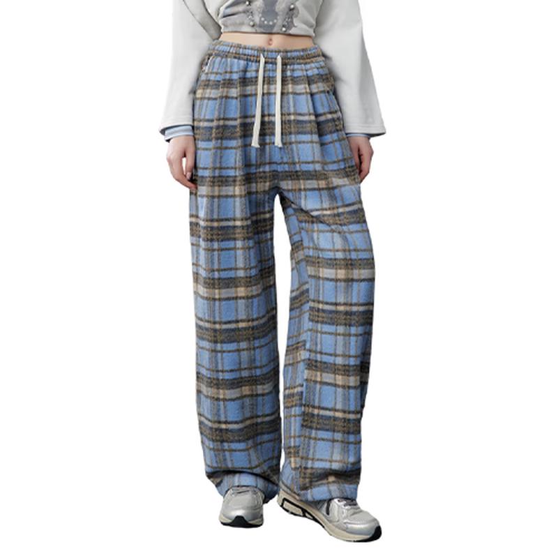 UNIFREE Brushed Plaid Wide-Leg Casual Pants M
UNIFREE Brushed Plaid Wide-Leg Casual Pants M