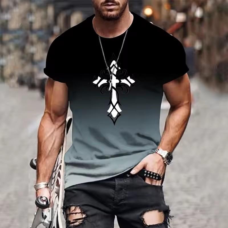 Fashionable 3D printing gradient print men s summer hot-selling sports and leisure versatile round neck T-shirt pullover 6XL
Fashionable 3D printing gradient print men s summer hot-selling sports and leisure versatile round neck T-shirt pullover 6XL