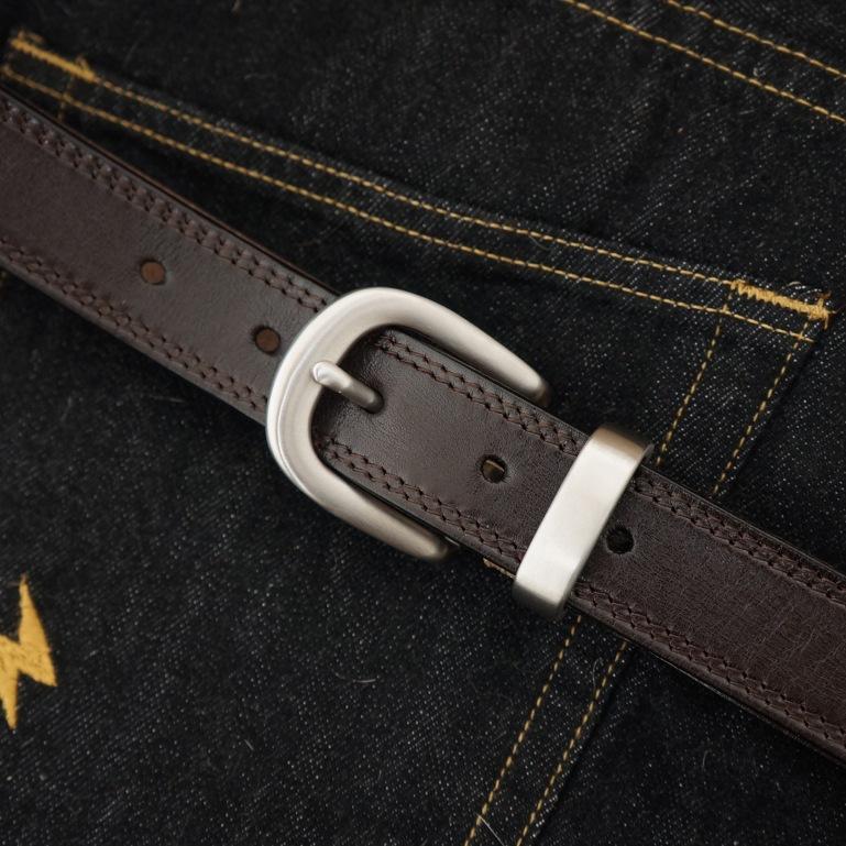 3Cm Stainless Steel Unisex Belt Wrinkle Stitching Italian Cowhide Belt Direct Sales 120cm
3Cm Stainless Steel Unisex Belt Wrinkle Stitching Italian Cowhide Belt Direct Sales 120cm