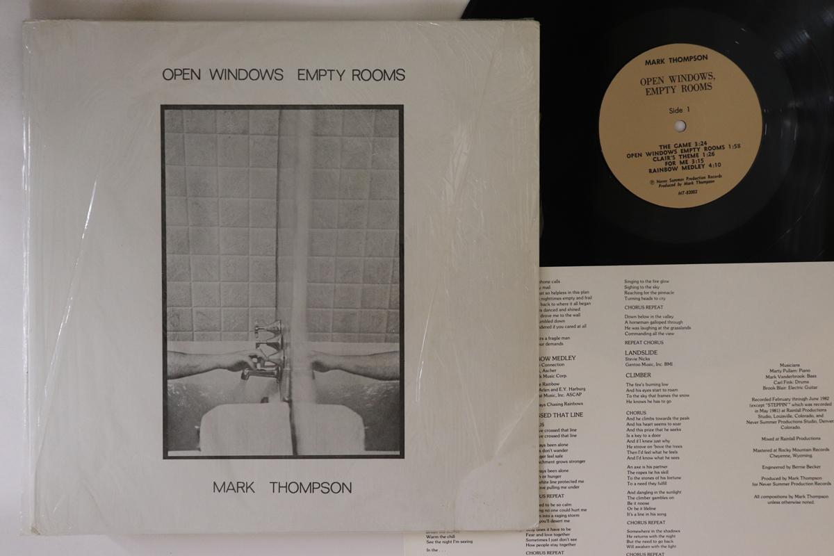 LP Record MARK THOMPSON Open Windows Empty Rooms MT82002 NEVER SUMMER P 1982 US Rock Used
LP Record MARK THOMPSON Open Windows Empty Rooms MT82002 NEVER SUMMER P 1982 US Rock Used