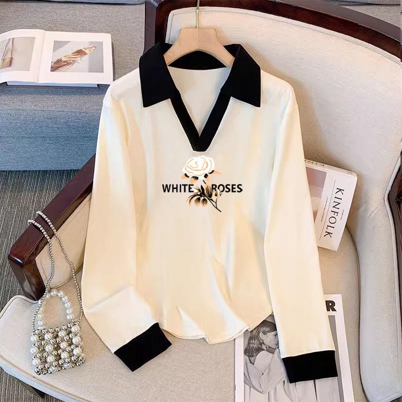 Women s 2025 Pure Cotton Long-Sleeve Turn-Down Collar T-Shirt: Versatile Plus Size Top for Spring & Autumn Fashion 3XL (130-140 jin)
Women s 2025 Pure Cotton Long-Sleeve Turn-Down Collar T-Shirt: Versatile Plus Size Top for Spring & Autumn Fashion 3XL (130-140 jin)