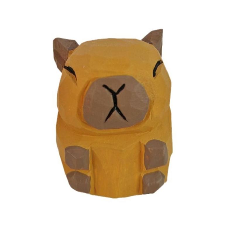 Cartoon Small Wooden Capybara Sculpture Figurine for Animal Lover and Collector Home Office Decors Car Interior Ornament 1
Cartoon Small Wooden Capybara Sculpture Figurine for Animal Lover and Collector Home Office Decors Car Interior Ornament 1