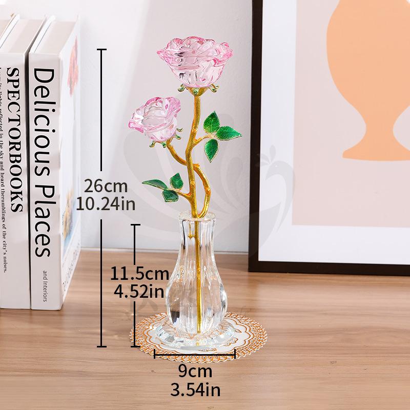 Mother s Day crystal glass craft ornaments roses with vases home living room decorations for couples 1
Mother s Day crystal glass craft ornaments roses with vases home living room decorations for couples 1