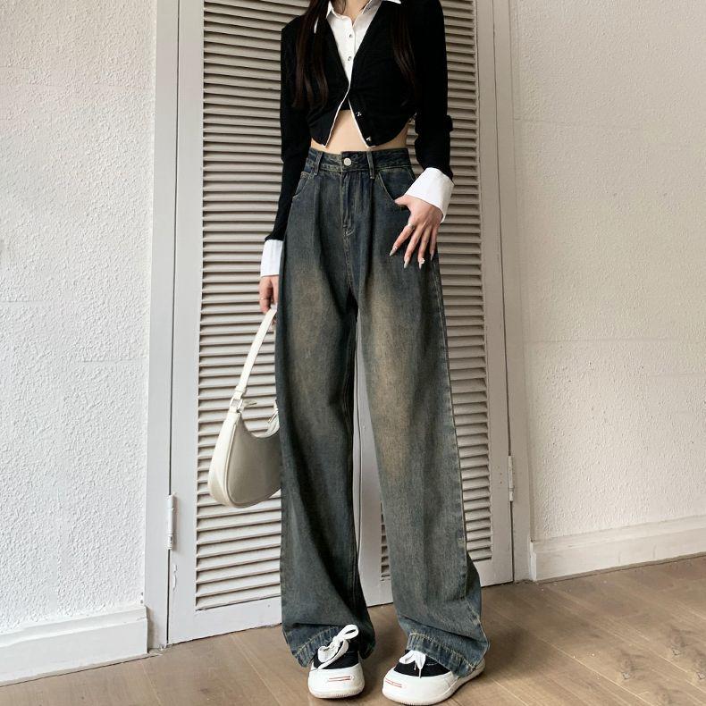 Women s Petite High-Waisted Cement Gray Wide-Leg Jeans - New for 2025, Perfect for Spring and Autumn in Loose, Flowing Style. Small
Women s Petite High-Waisted Cement Gray Wide-Leg Jeans - New for 2025, Perfect for Spring and Autumn in Loose, Flowing Style. Small