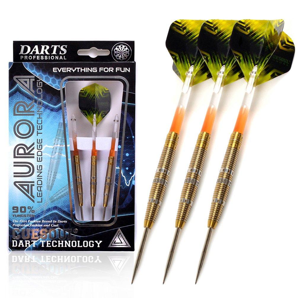 CUESOUL AURORA 21g Steel Tip Tungsten Dart Gold Titanium Nitride Set, Coating(CSAR-C4106)
CUESOUL AURORA 21g Steel Tip Tungsten Dart Gold Titanium Nitride Set, Coating(CSAR-C4106)