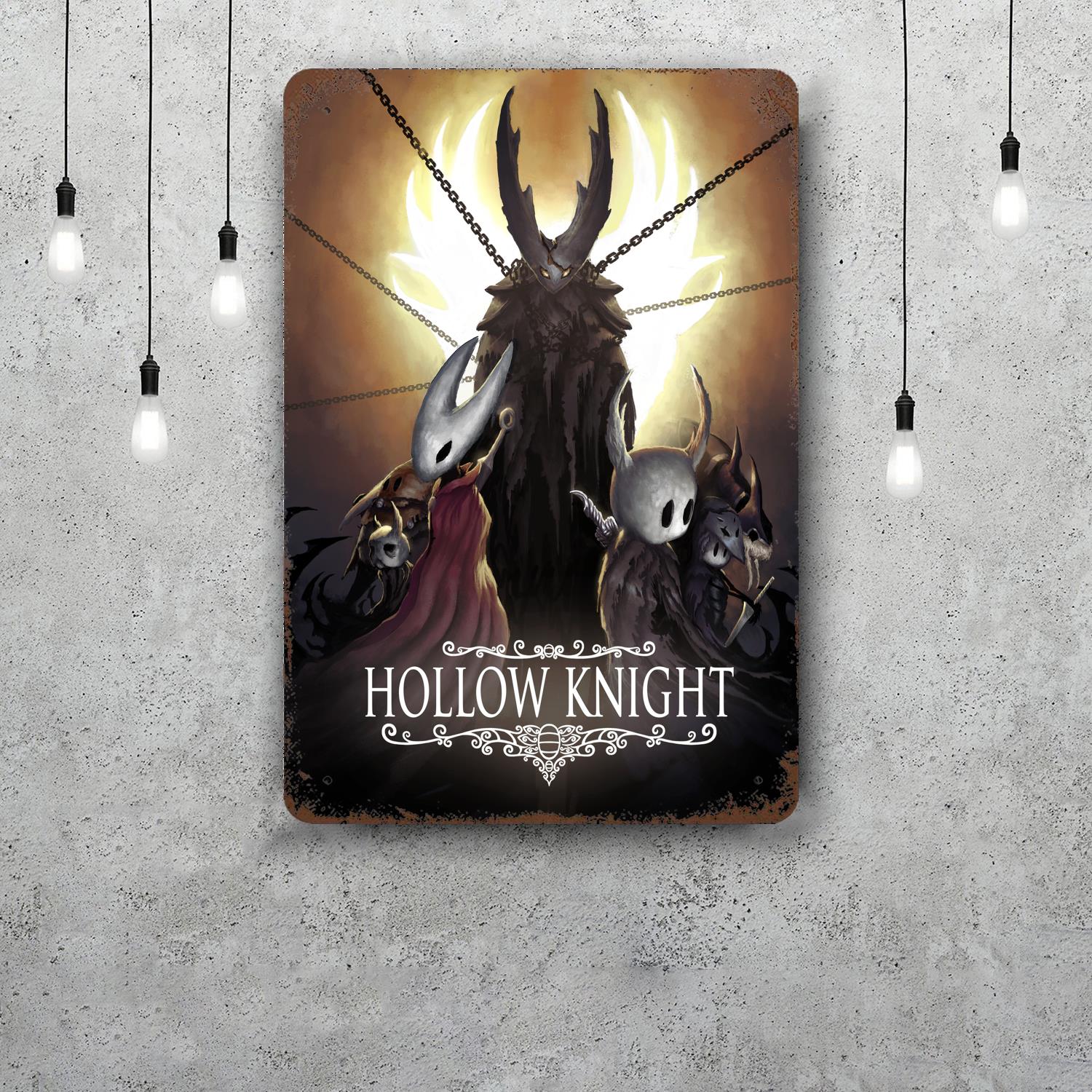 Hollow Knight Decor Poster Vintage Tin Sign Metal Sign Decorative Plaque for Pub Bar Man Cave Club Wall Decoration 20x30cm(7.8x11.8inch)
Hollow Knight Decor Poster Vintage Tin Sign Metal Sign Decorative Plaque for Pub Bar Man Cave Club Wall Decoration 20x30cm(7.8x11.8inch)