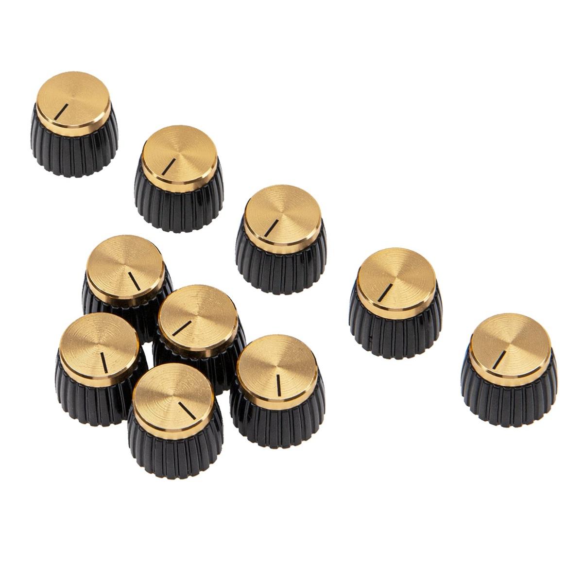 Miwayer 10Pcs Guitar Amplifier AMP Knobs 6.35MM Potentiometer Knob /w/Gold/Silver Cap Knobs/ for Amplifie&Electric Guitar Pedal
Miwayer 10Pcs Guitar Amplifier AMP Knobs 6.35MM Potentiometer Knob /w/Gold/Silver Cap Knobs/ for Amplifie&Electric Guitar Pedal