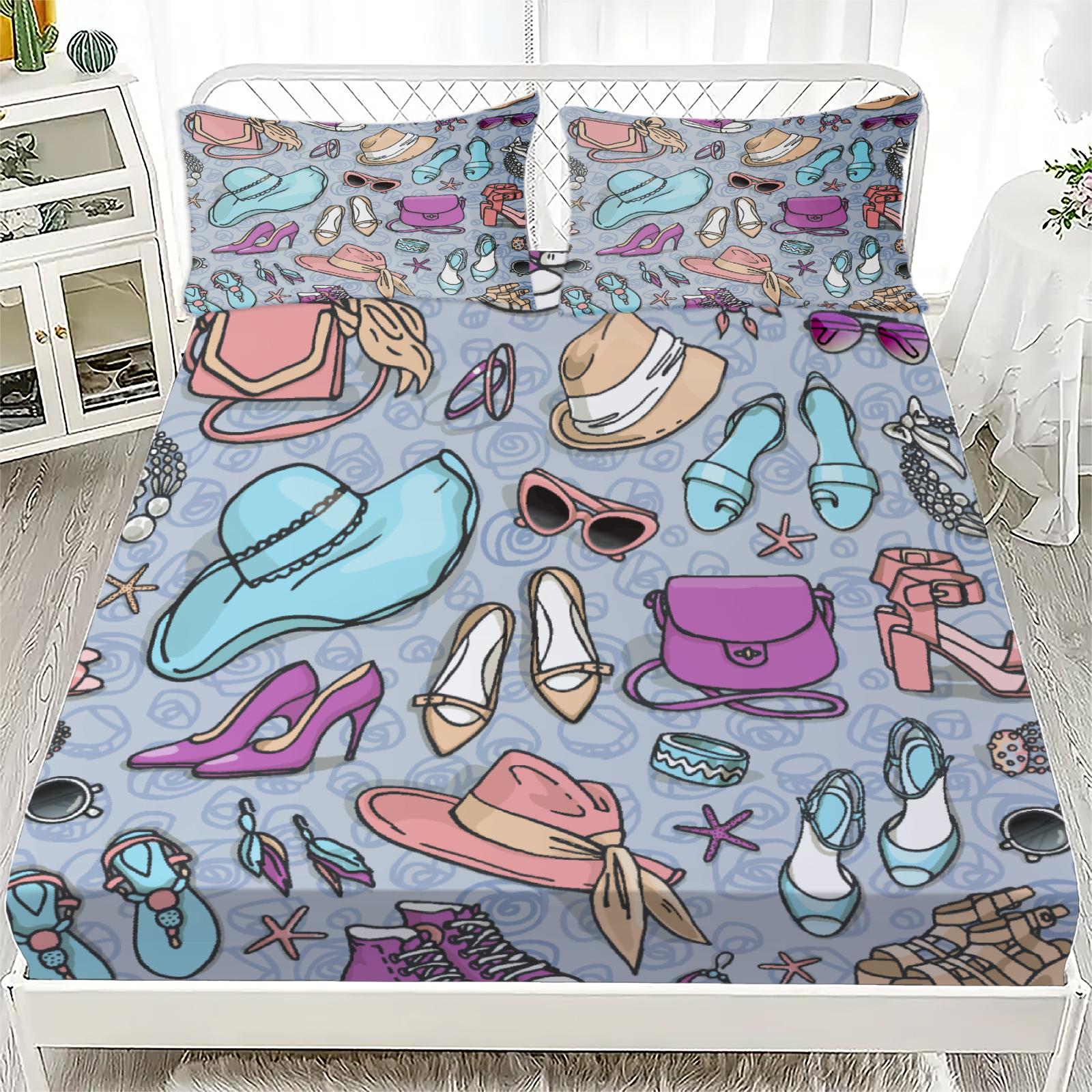 3pcs Blue Fitted Sheet Sets Fashion Accessories Pattern Print Design Room Decor For Girls Soft Flat Sheet With 2 pillowcases 99x190x25cm
3pcs Blue Fitted Sheet Sets Fashion Accessories Pattern Print Design Room Decor For Girls Soft Flat Sheet With 2 pillowcases 99x190x25cm