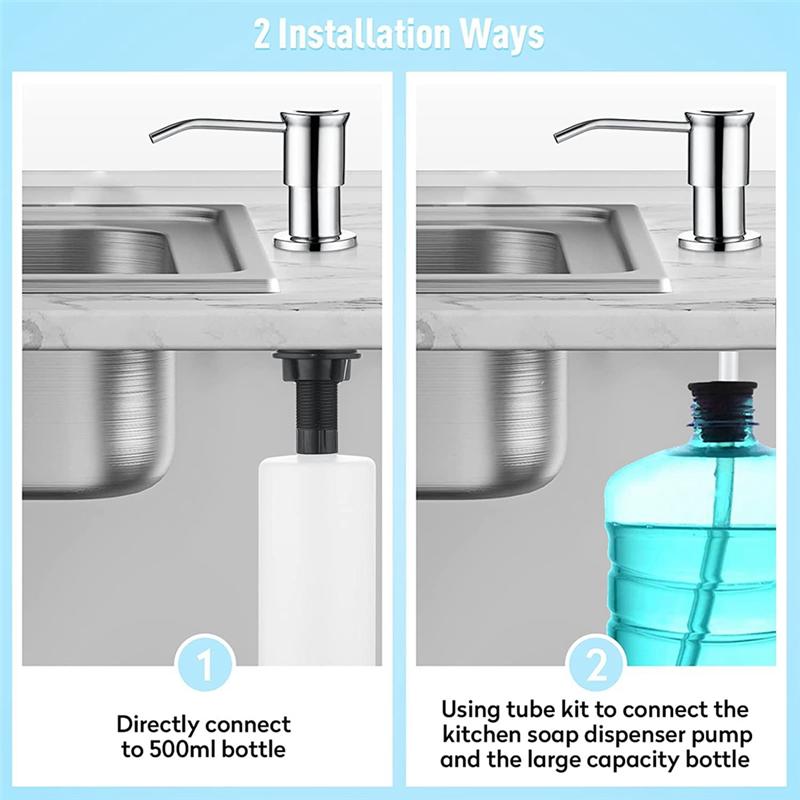 A25F-For Kitchen Sink Soap Dispenser Chrome Finish Countertop Model, Built-In Dispenser For Bathroom серебряный
A25F-For Kitchen Sink Soap Dispenser Chrome Finish Countertop Model, Built-In Dispenser For Bathroom серебряный
