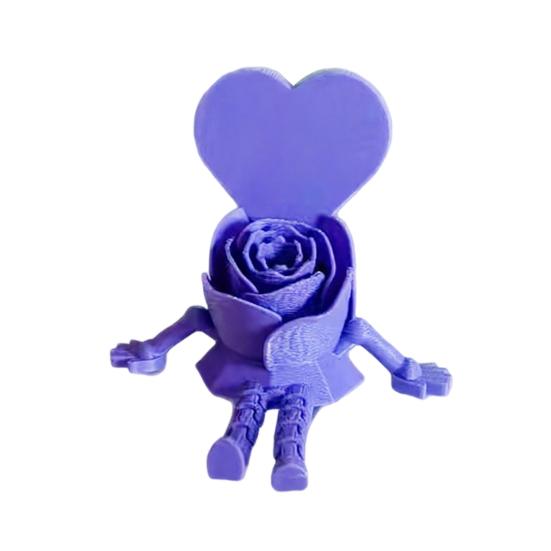 Mother s Day Heart Rose Figurine 3D Printed Articulated Figure with Dangling Legs Sentimental Gift for Mom Grandma Her фіолетовий
Mother s Day Heart Rose Figurine 3D Printed Articulated Figure with Dangling Legs Sentimental Gift for Mom Grandma Her фіолетовий