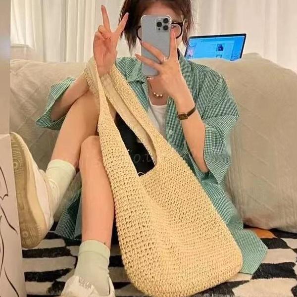 Summer original vacation style straw woven bag shoulder bag new tote bag large capacity casual portable woven bag
Summer original vacation style straw woven bag shoulder bag new tote bag large capacity casual portable woven bag