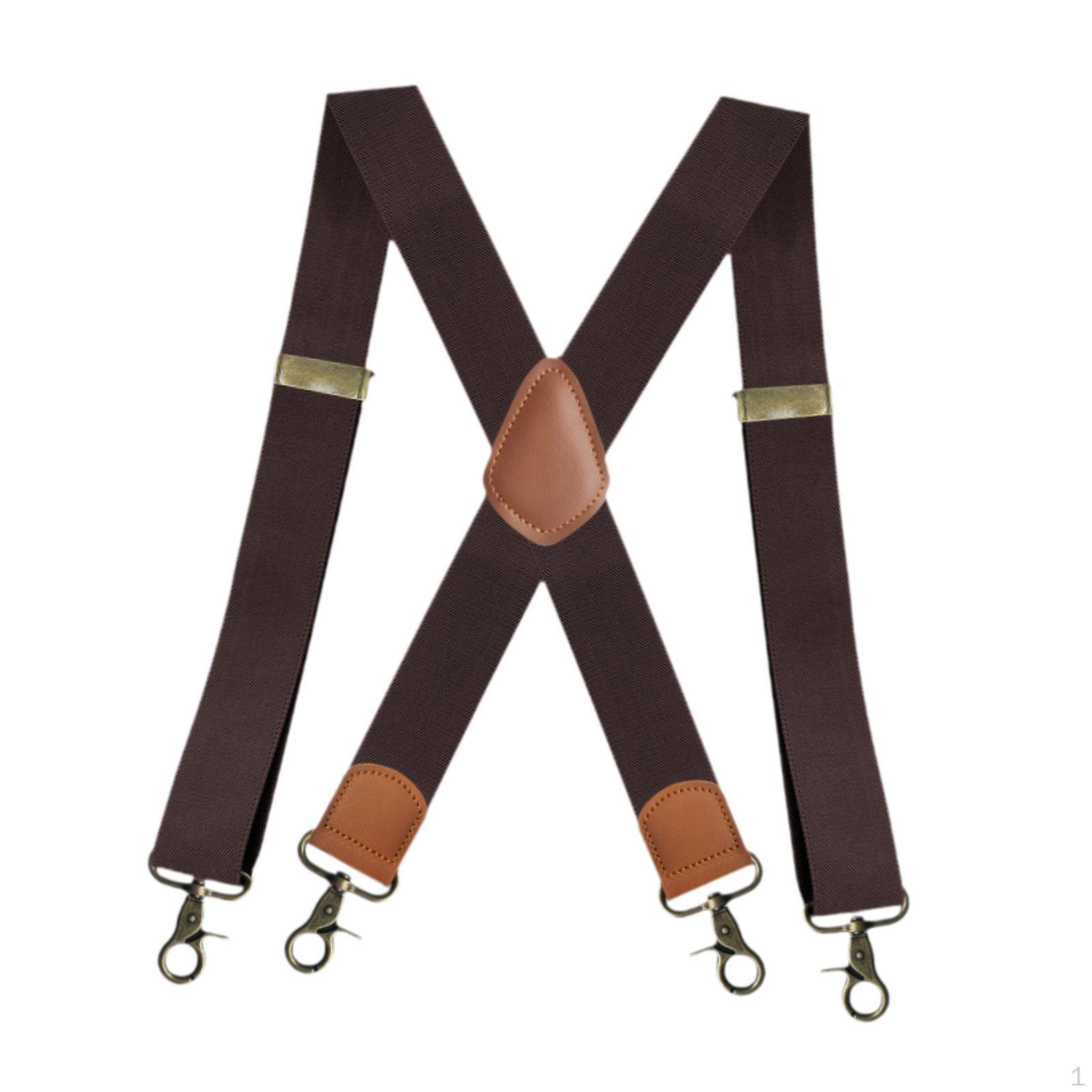 Men Suspender 1.4 inch Wide with 4 Swivel Hook Clips for Costume Party Wedding кавовий
Men Suspender 1.4 inch Wide with 4 Swivel Hook Clips for Costume Party Wedding кавовий