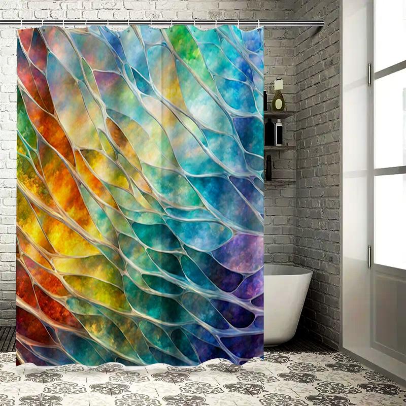 Multicolor Bath Shower Curtain Waterproof Rainbow Pattern Polyester Fabric Decorative Home Accessories W60H190(CM)-1 Pcs
Multicolor Bath Shower Curtain Waterproof Rainbow Pattern Polyester Fabric Decorative Home Accessories W60H190(CM)-1 Pcs
