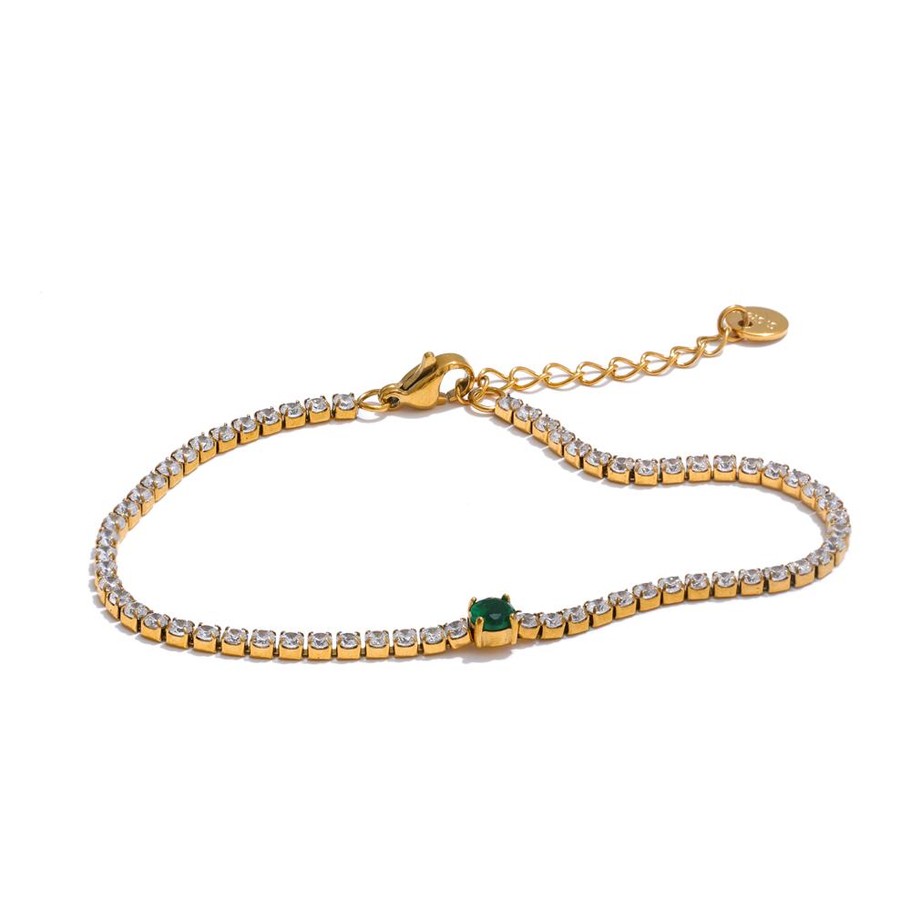 Yhpup Delicate Shiny Cubic Zirconia Chain Bracelet Bangle High Quality Stainless Steel Glitter Fashion Jewelry for Women Gift
Yhpup Delicate Shiny Cubic Zirconia Chain Bracelet Bangle High Quality Stainless Steel Glitter Fashion Jewelry for Women Gift