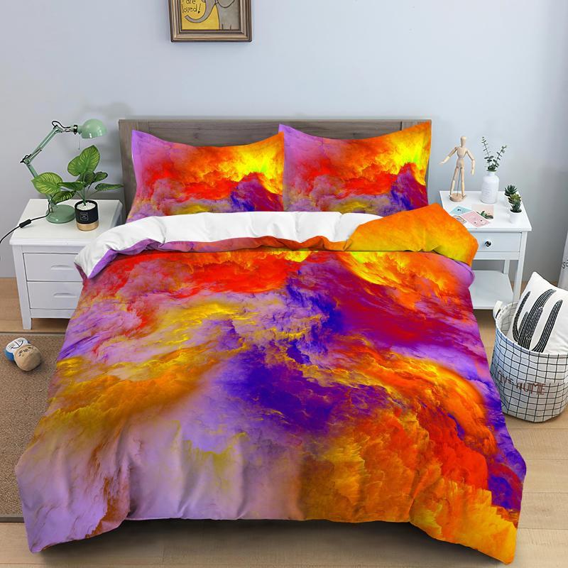 Colorful Cloud Duvet Cover Polyester Orange Yellow Purple Cloud Sky Quilt Cover For Teens Girls Abstract Theme Soft Bedding Set EU single(135x200cm)
Colorful Cloud Duvet Cover Polyester Orange Yellow Purple Cloud Sky Quilt Cover For Teens Girls Abstract Theme Soft Bedding Set EU single(135x200cm)