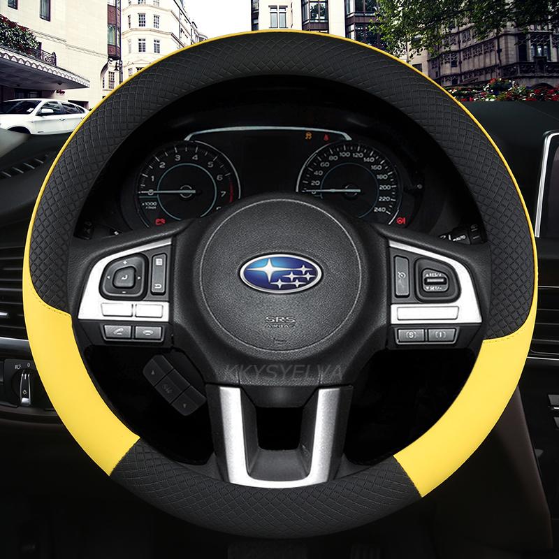 Шкіряний чохол на рульове колесо проти ковзання для Subaru Forester Legacy XV BRZ WRX High Quality Auto жовтий
Шкіряний чохол на рульове колесо проти ковзання для Subaru Forester Legacy XV BRZ WRX High Quality Auto жовтий
