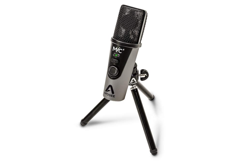 Apogee USB Microphone Compatible with iOS Mac Windows 24bit96kHz USB Type-C & Type-A Lightning Distribution Microphone Vocal Recording MiC Plus
Apogee USB Microphone Compatible with iOS Mac Windows 24bit96kHz USB Type-C & Type-A Lightning Distribution Microphone Vocal Recording MiC Plus