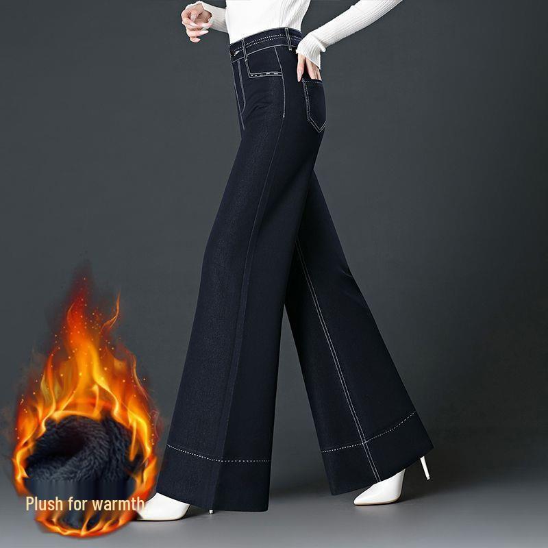 Women s High Waist Flocked Bell Bottom Jeans 2026 - Plus Size, Loose, Thickened, Wide Leg Pants for Autumn/Winter Size 28: 105-115 Jin
Women s High Waist Flocked Bell Bottom Jeans 2026 - Plus Size, Loose, Thickened, Wide Leg Pants for Autumn/Winter Size 28: 105-115 Jin