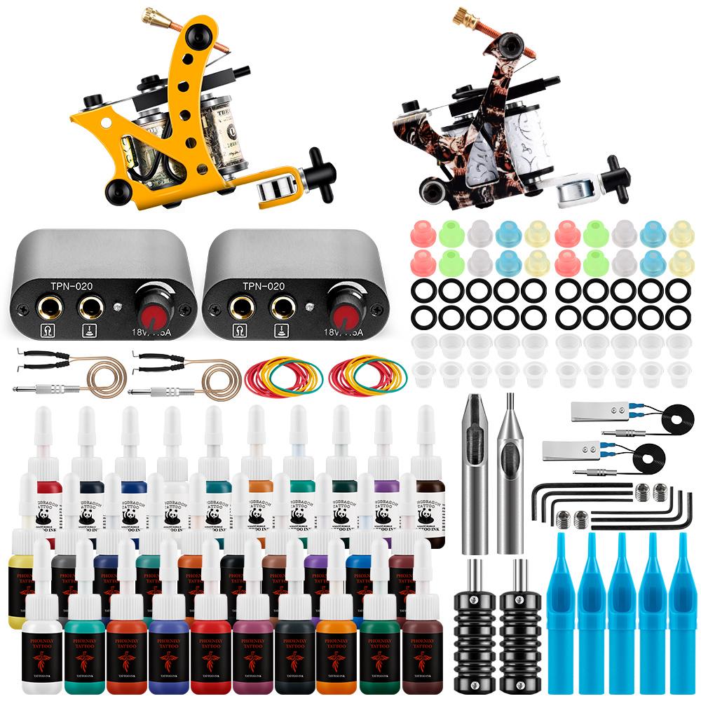 PHOENIXY Tattoo Machine Shader Equipment Kit Body Art Rotary Motor Design Pigment Inks Set LCD Power Set and Body Art Permanent Tattoo Set
PHOENIXY Tattoo Machine Shader Equipment Kit Body Art Rotary Motor Design Pigment Inks Set LCD Power Set and Body Art Permanent Tattoo Set