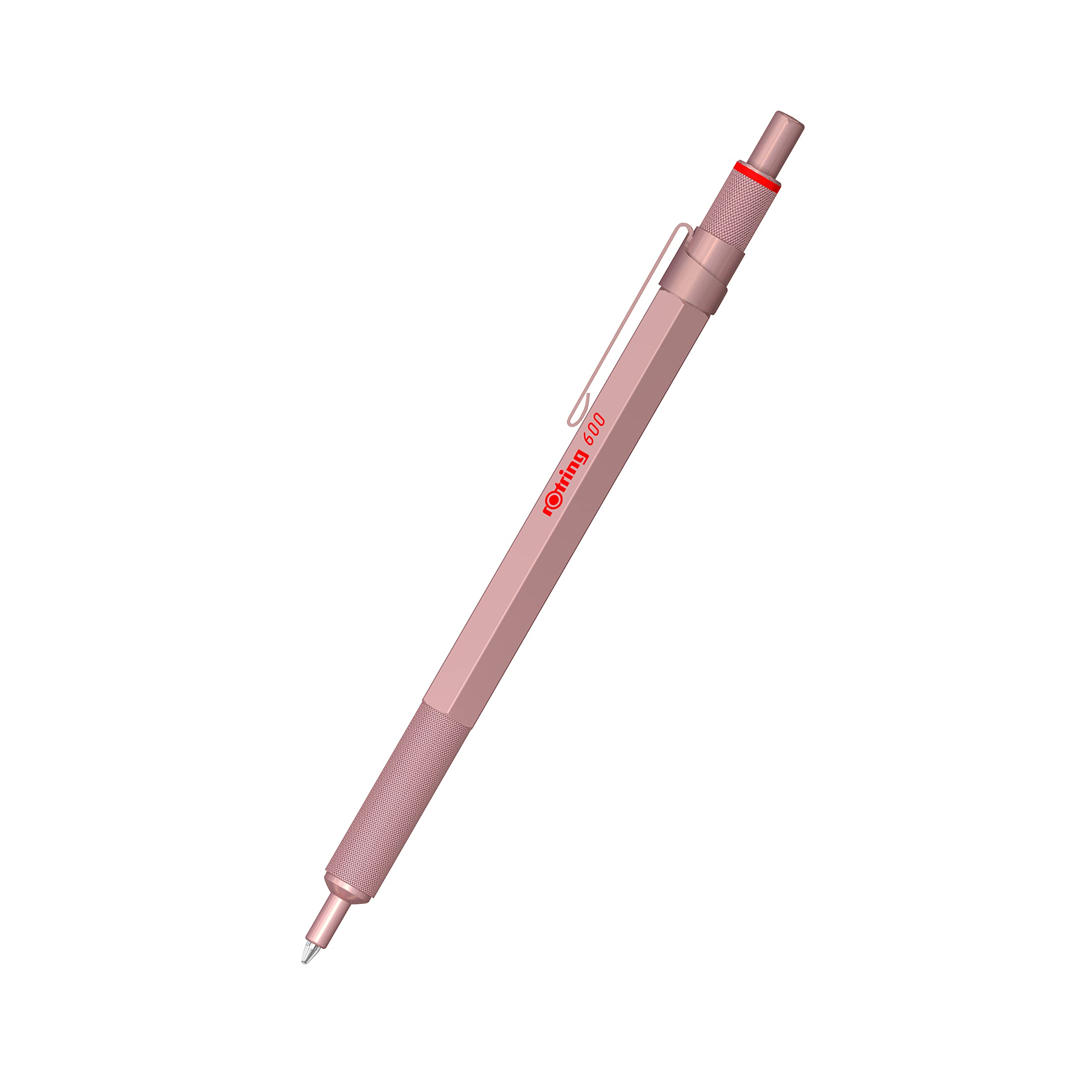 Rotring 600 Metallic Ballpoint Pen Medium Point Black Ink Rose Gold Barrel Refillable 1 Count
Rotring 600 Metallic Ballpoint Pen Medium Point Black Ink Rose Gold Barrel Refillable 1 Count