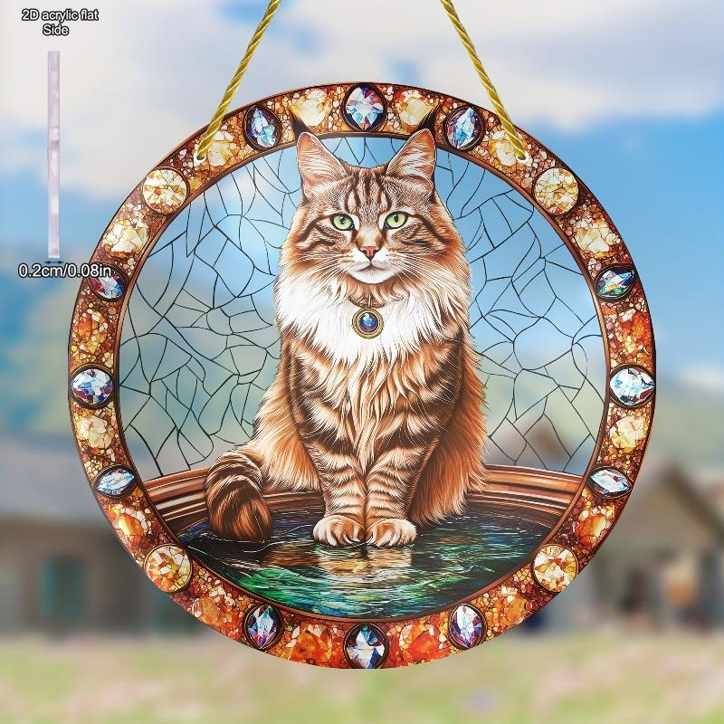 2D Flat Acrylic Maine Cat Sun Catcher - Indoor/ Outdoor Wall Art, Nurseries, Vintage Home Decor Wall for Bar Kitchen, Restaurant Shop Wall Decor, 20*20cm
2D Flat Acrylic Maine Cat Sun Catcher - Indoor/ Outdoor Wall Art, Nurseries, Vintage Home Decor Wall for Bar Kitchen, Restaurant Shop Wall Decor, 20*20cm