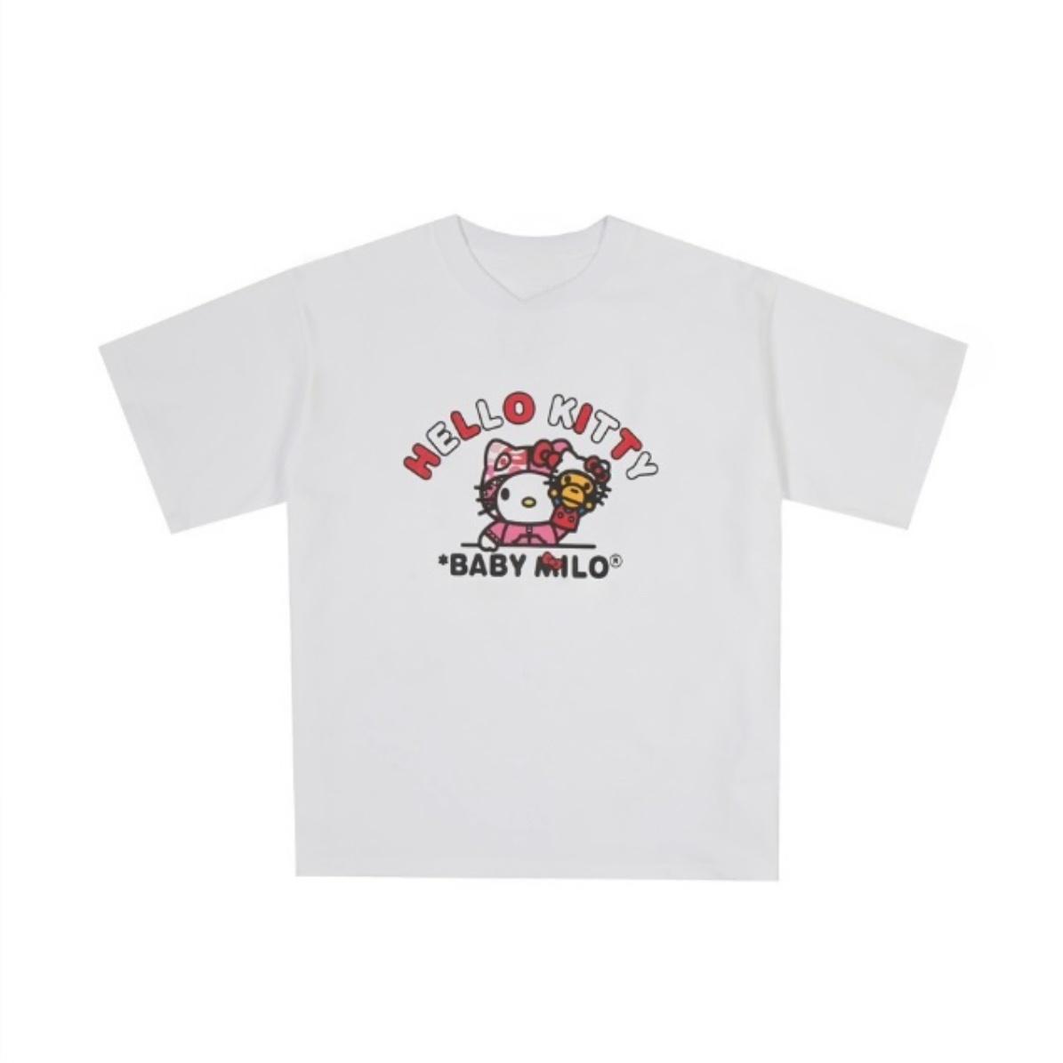 2026 Summer Hello Kitty Double Cute Collaboration Theme Cotton Printed Short Sleeve Tshirt for Boys and Girls Y2k S
2026 Summer Hello Kitty Double Cute Collaboration Theme Cotton Printed Short Sleeve Tshirt for Boys and Girls Y2k S
