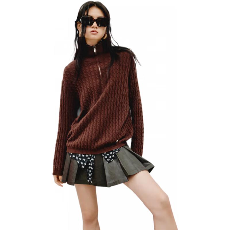 MO&Co. Autumn Cashmere Blend Cable Knit Half-Zip Sweater S
MO&Co. Autumn Cashmere Blend Cable Knit Half-Zip Sweater S