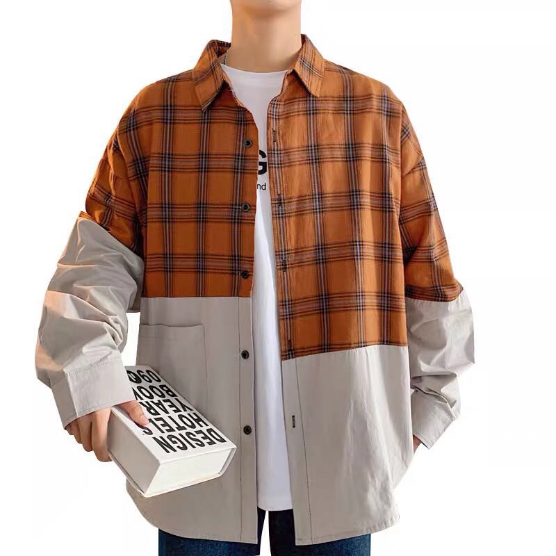 Клетчатая строчка Рубашка Мужской гонконгский стиль Японский стиль Большой размер Модный свободный повседневный с длинными рукавами
Клетчатая строчка Рубашка Мужской гонконгский стиль Японский стиль Большой размер Модный свободный повседневный с длинными рукавами