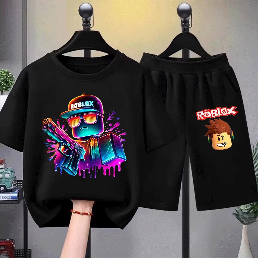 Cool ROBLOX Themed Kids T-Shirt Set with Neon Gun and Splash Design for Boys and Girls 100
Cool ROBLOX Themed Kids T-Shirt Set with Neon Gun and Splash Design for Boys and Girls 100