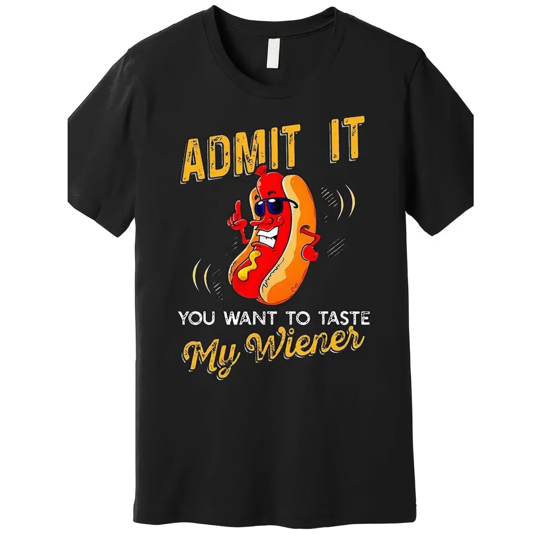 Admit It You Want To Taste My Wiener Graphic T-Shirt - Vintage Style, Soft & Breathable Cotton XXL чорний
Admit It You Want To Taste My Wiener Graphic T-Shirt - Vintage Style, Soft & Breathable Cotton XXL чорний