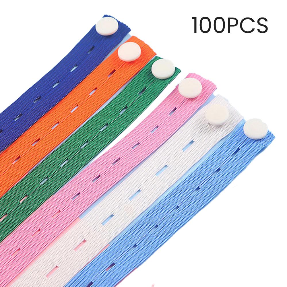 100pcs Elastic Bands Nylon with Button Hole Elastic Webbing DIY Craft Sewing Garment Trousers Accessories Organizers
100pcs Elastic Bands Nylon with Button Hole Elastic Webbing DIY Craft Sewing Garment Trousers Accessories Organizers